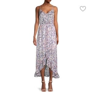 S Jack by BB Dakota Floral Printed High-Low Midi Dress sundress